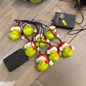 Grinch Holiday String Lights - Green and Red